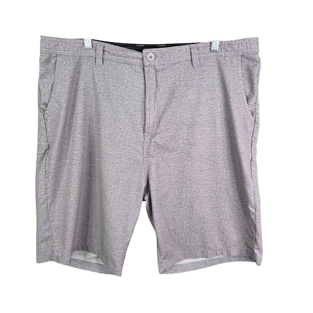 Mens Molokai Heather Gray Swim Shorts Polyester Stretch 10" Inseam Size 40